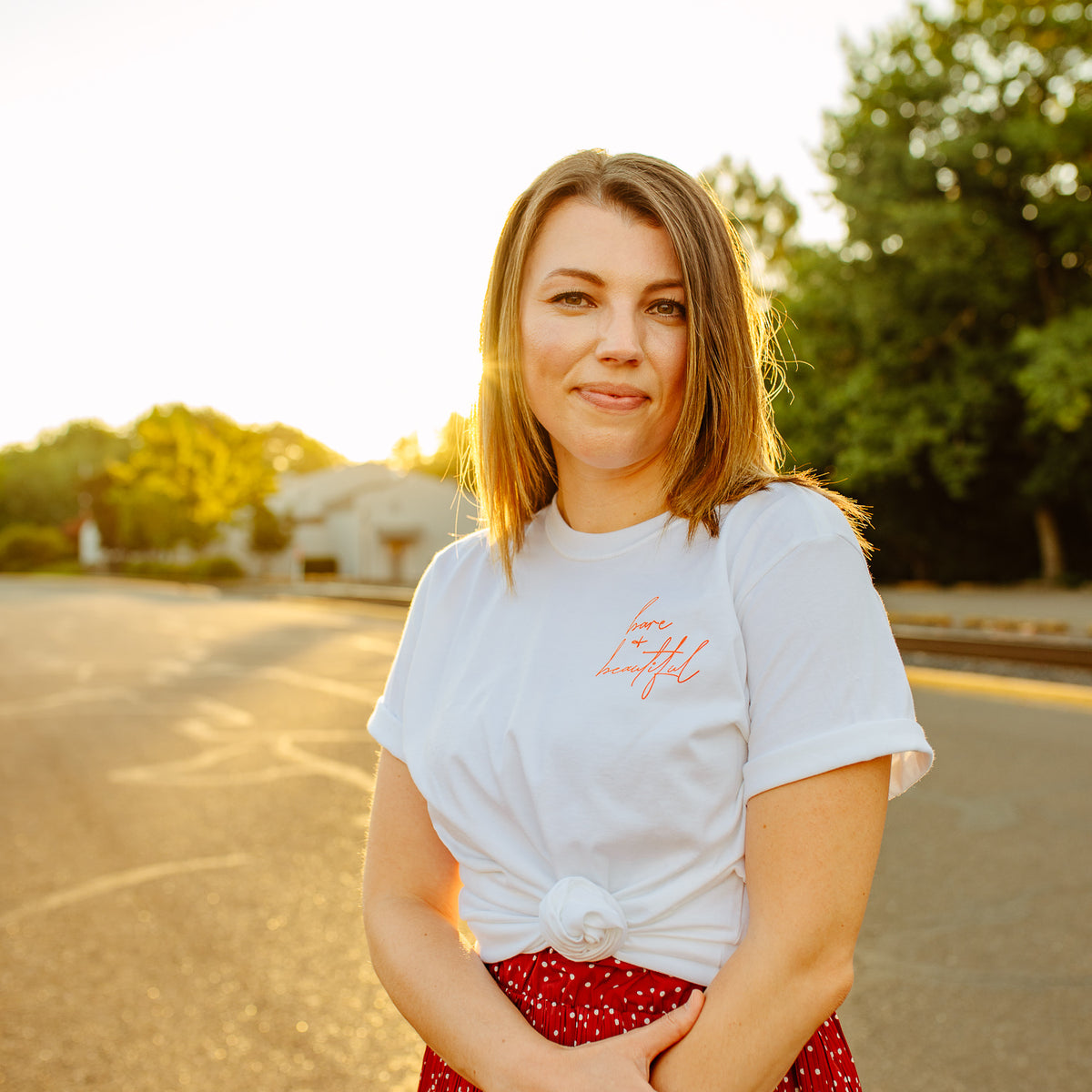 bare + beautiful t-shirt